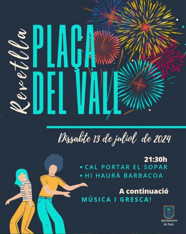 cartell Revetlla a la plaça del Vall 2024