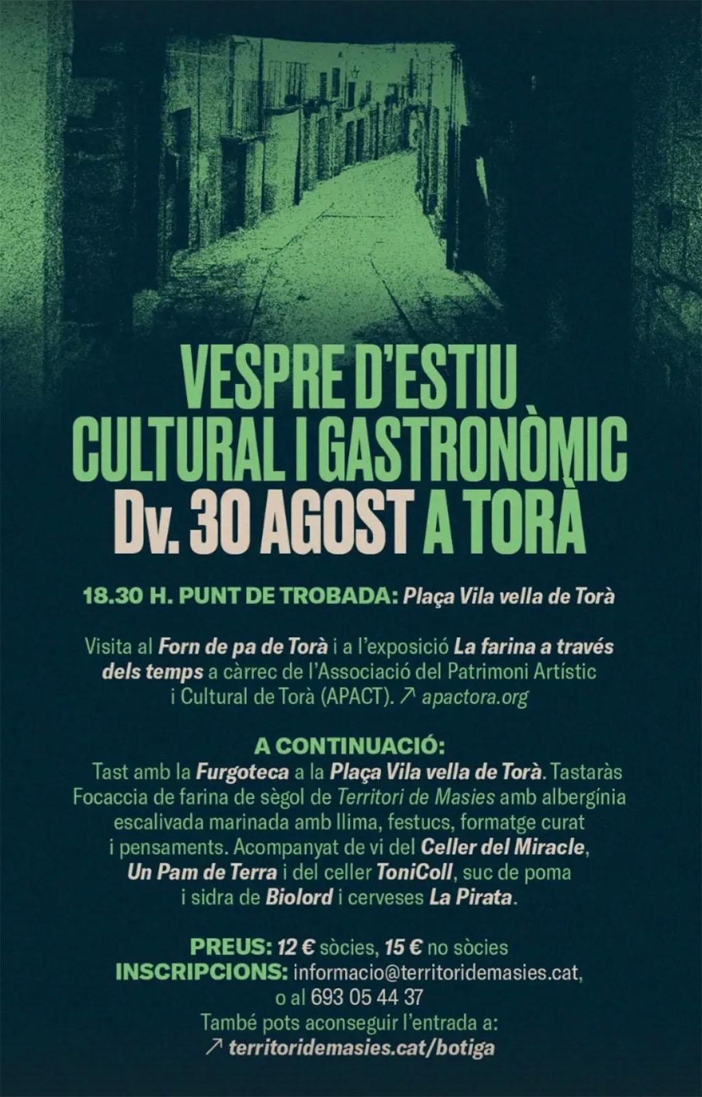 cartell Vesprada de Territori de Masies