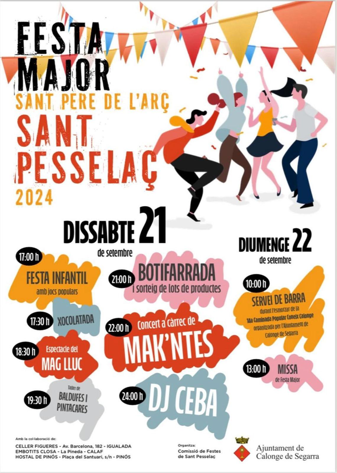 cartell Festa Major de Sant Pesselaç 2024