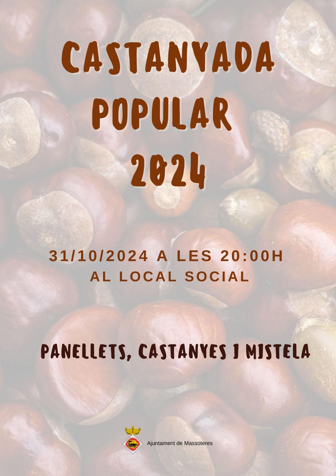 cartell Castanyada a Massoteres 2024