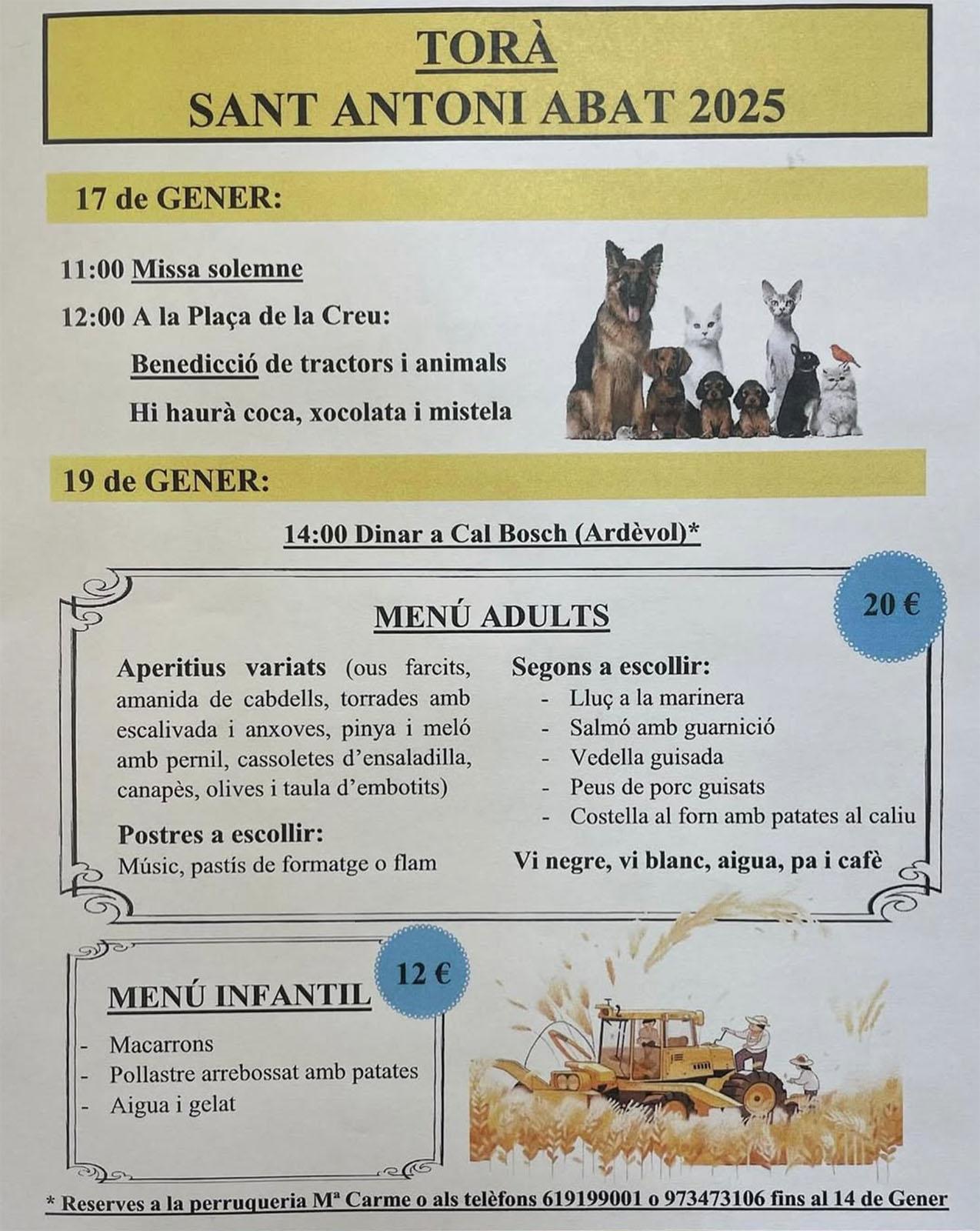 cartell Festa de Sant Antoni Abat 2025