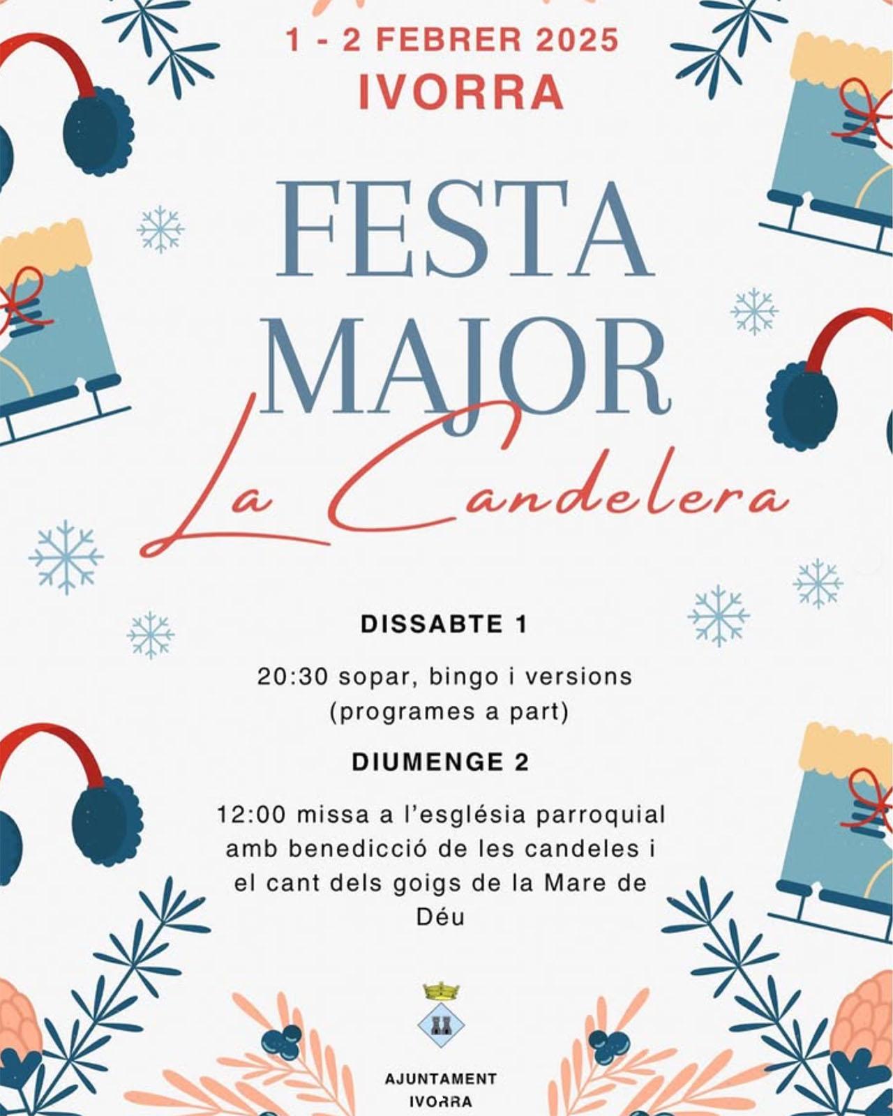 cartell Festa major de la Candelera 2025